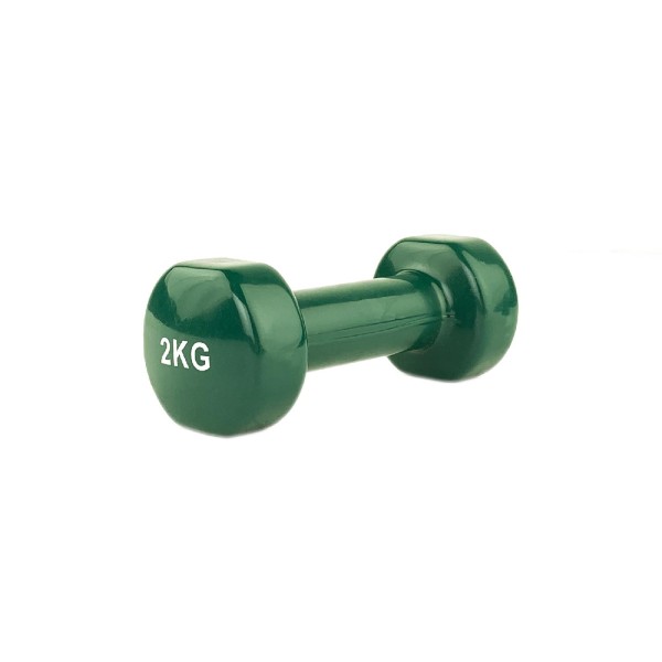 Гантель вінілова Stein 2кг, зелена