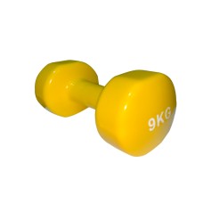 Гантель вінілова Stein 9кг, жовта