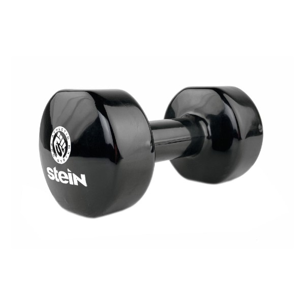 Гантель вінілова Stein 10кг, чорна