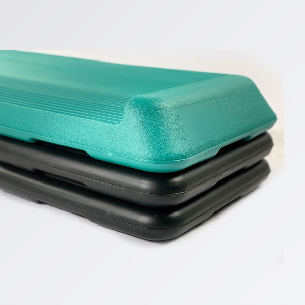 Степ-платформа Stein 3-х рівнева, чорно-бірюзова