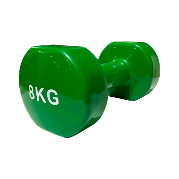 Гантель вінілова Stein 8кг, зелена