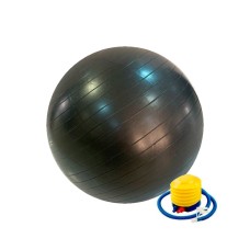 Фітбол Stein 65 см з насосом, чорний