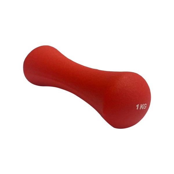 Гантель неопренова Stein 1кг, червона
