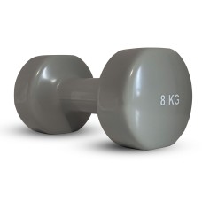 Гантель вінілова Stein 8кг, сіра
