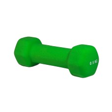 Гантель неопренова шестигранна Stein 0,5кг, зелена