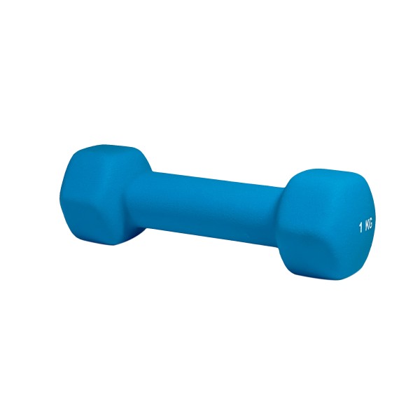 Гантель неопренова шестигранна Stein 1кг, блакитна