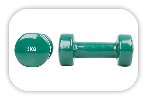 Гантелі вінілові inSPORTline Smoothbell темно-зелені