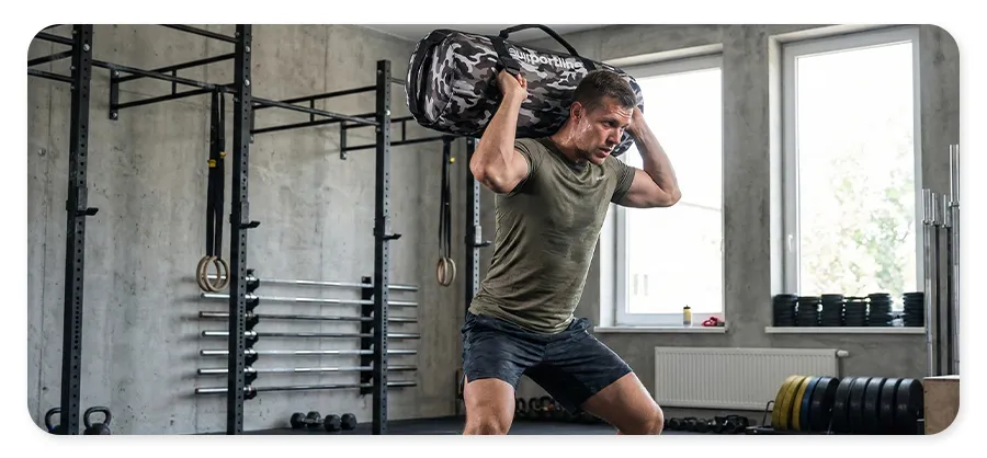 Регульований силовий мішок inSPORTline Camobag 20 кг