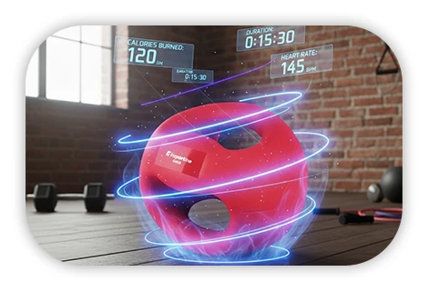 Медбол з ручками inSPORTline Grab Me 6 кг