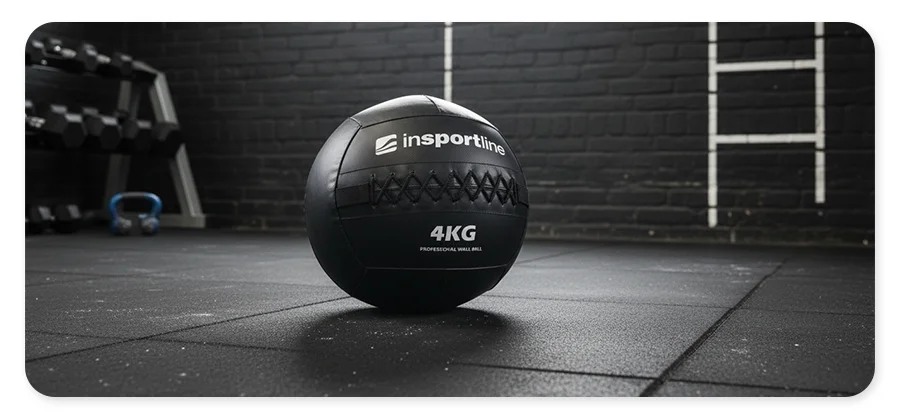 Подвійні шви медболу inSPORTline Walbal SE 4 кг