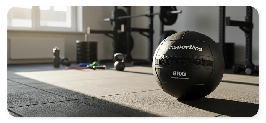 Подвійні шви медболу inSPORTline Walbal SE 8 кг