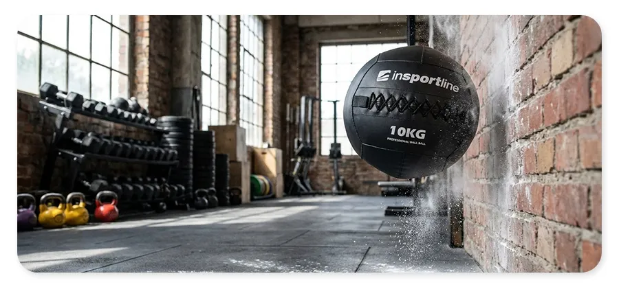 PVC покриття медболу inSPORTline Walbal SE 10 кг