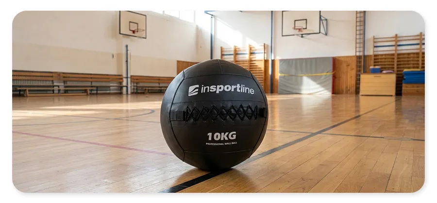 Подвійні шви медболу inSPORTline Walbal SE 10 кг