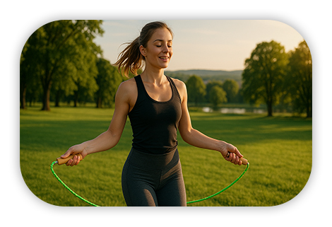 Сталевий обертовий механізм скакалки inSPORTline Jumpwood