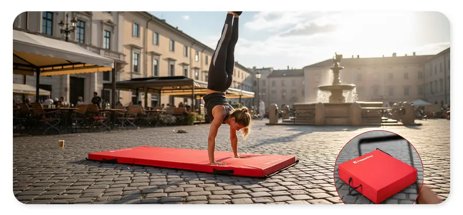 Матрац inSPORTline Trifold еко-шкіра