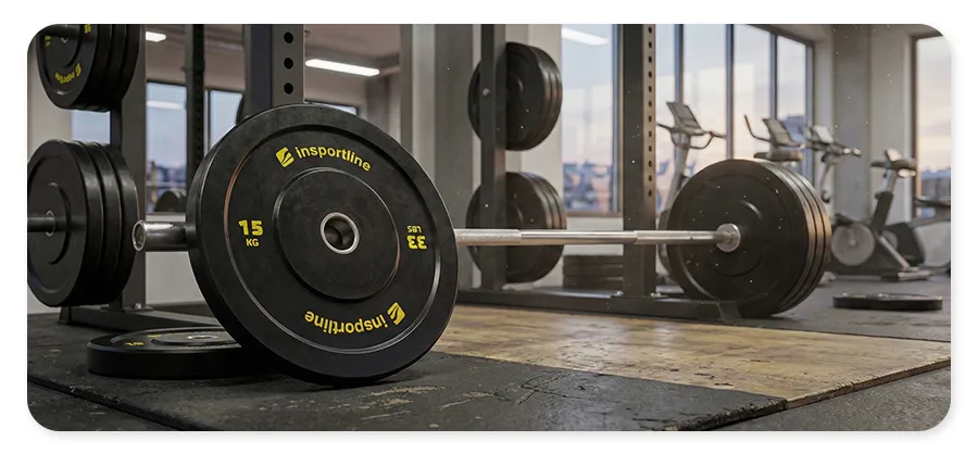 Гумований диск inSPORTline Bumper Plate Lite 15 кг 50 мм