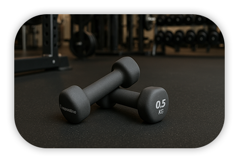 Гантелі неопренові inSPORTline ON-X Renbell 0,5 кг