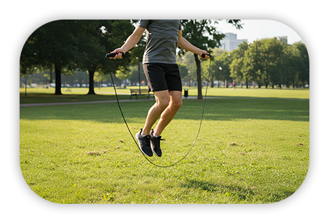 Скакалка inSPORTline 2 x 265 г для фітнес тренувань