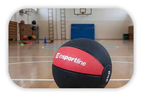 Медбол inSPORTline MB63 2 кг ергономічний дизайн