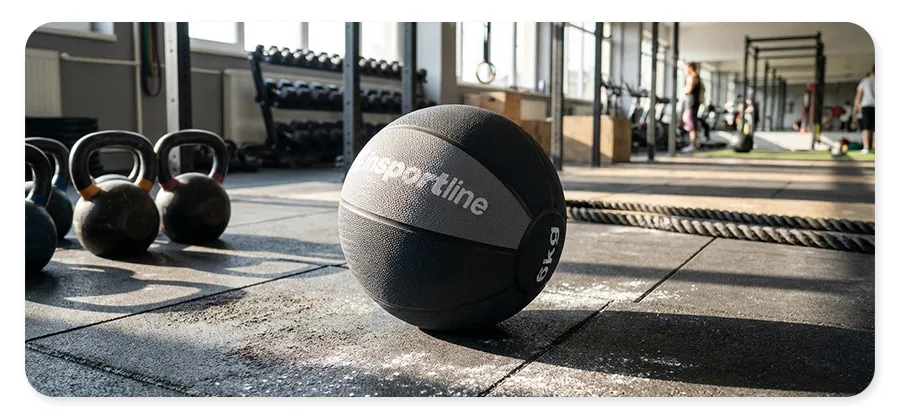 Медбол inSPORTline MB63 6 кг антиковзка поверхня