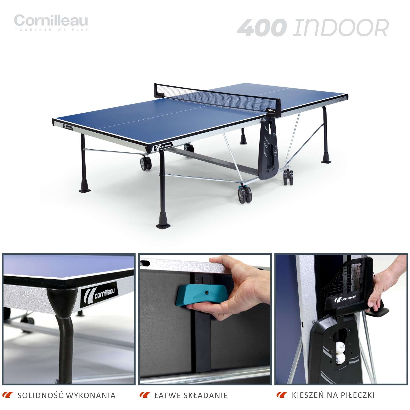 Ігрове поле та конструкція Cornilleau 400 Indoor