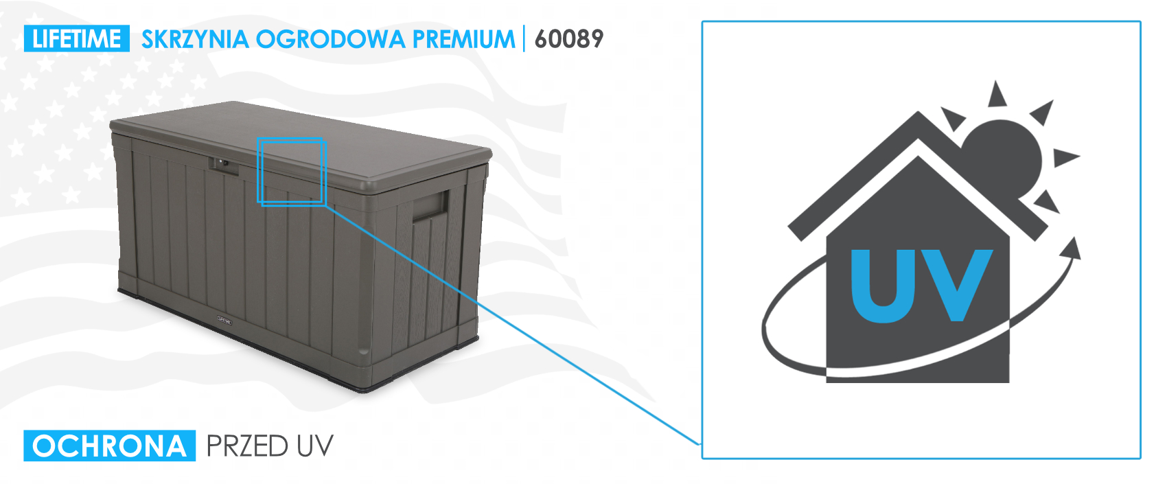 Захист від УФ садової скрині Lifetime
