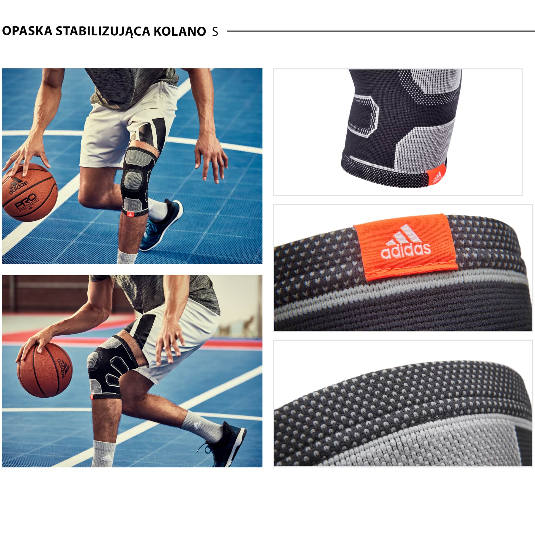 Еластична опора на коліно Adidas