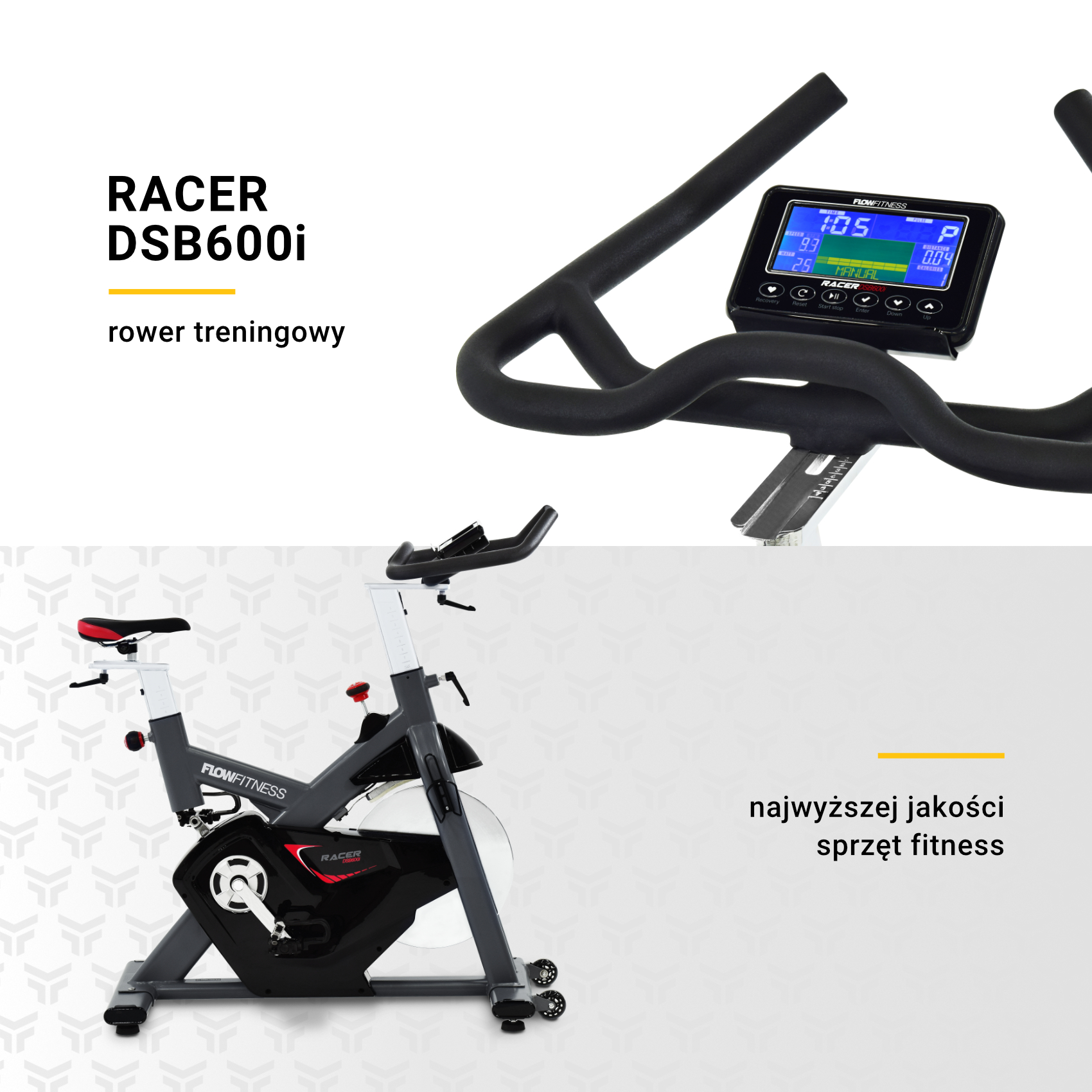 Регулювання керма та сидіння Flow Fitness Racer DSB600i