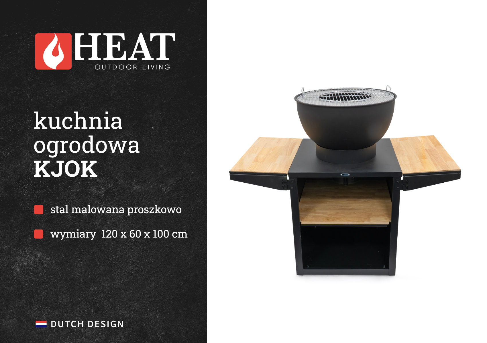 Робочі полиці садової кухні HEAT Kjok