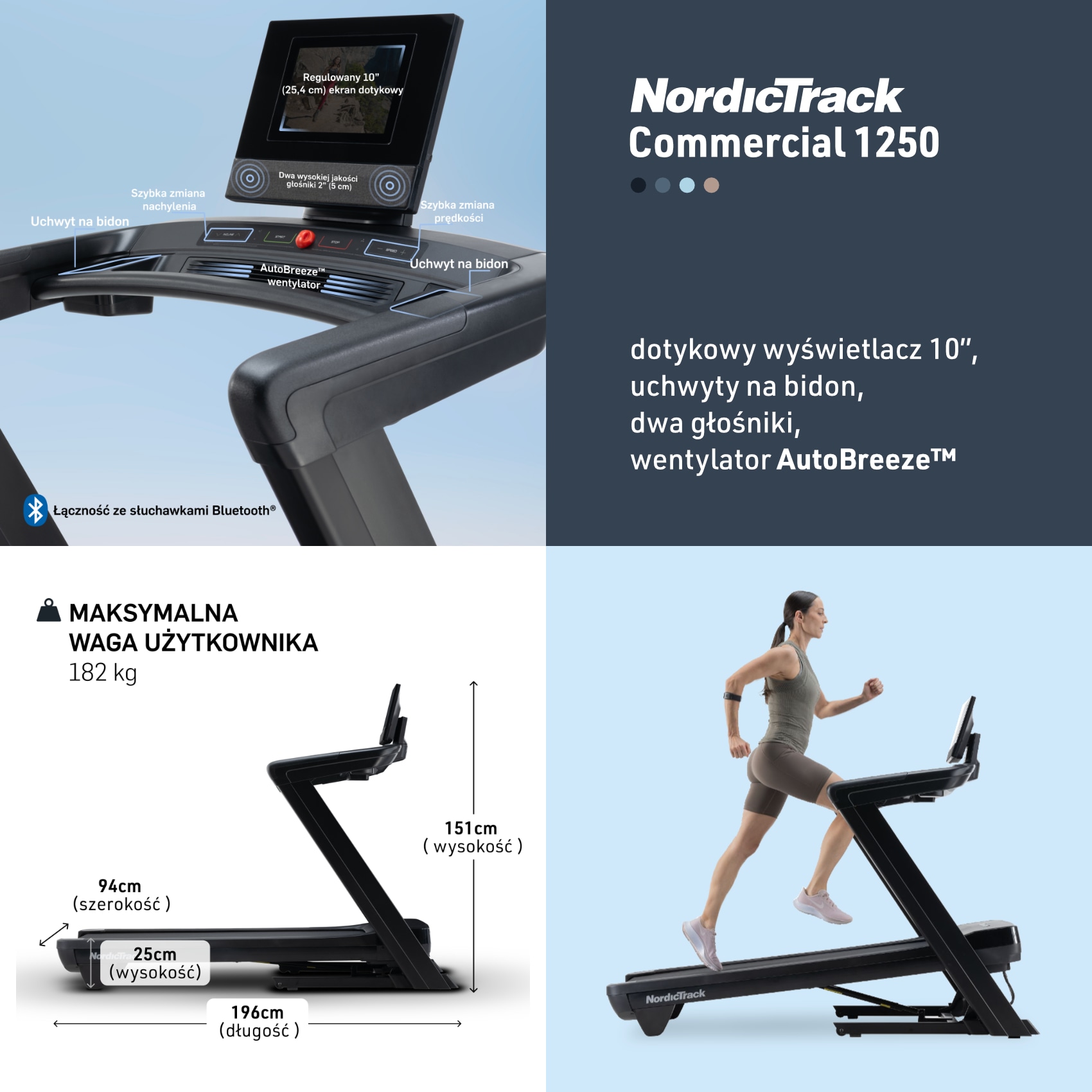 Біг на NordicTrack Commercial 1250