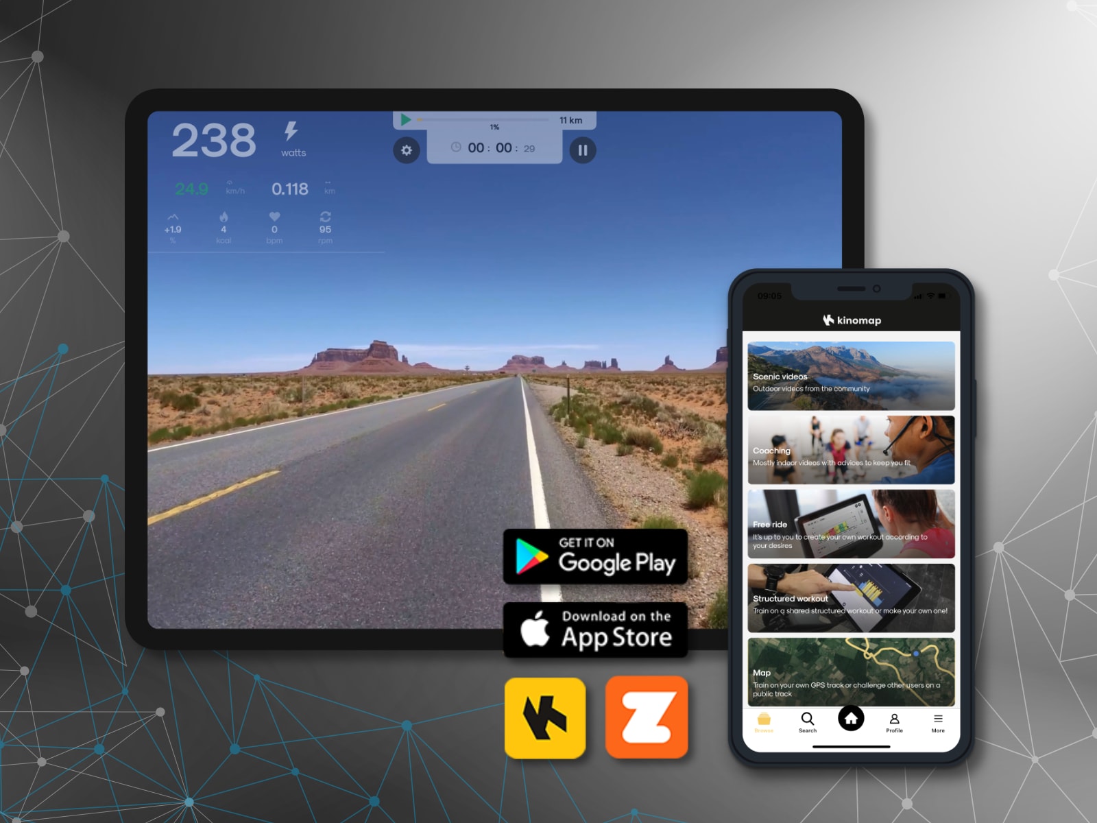 Сидіння та педалі Half Human Air Bike