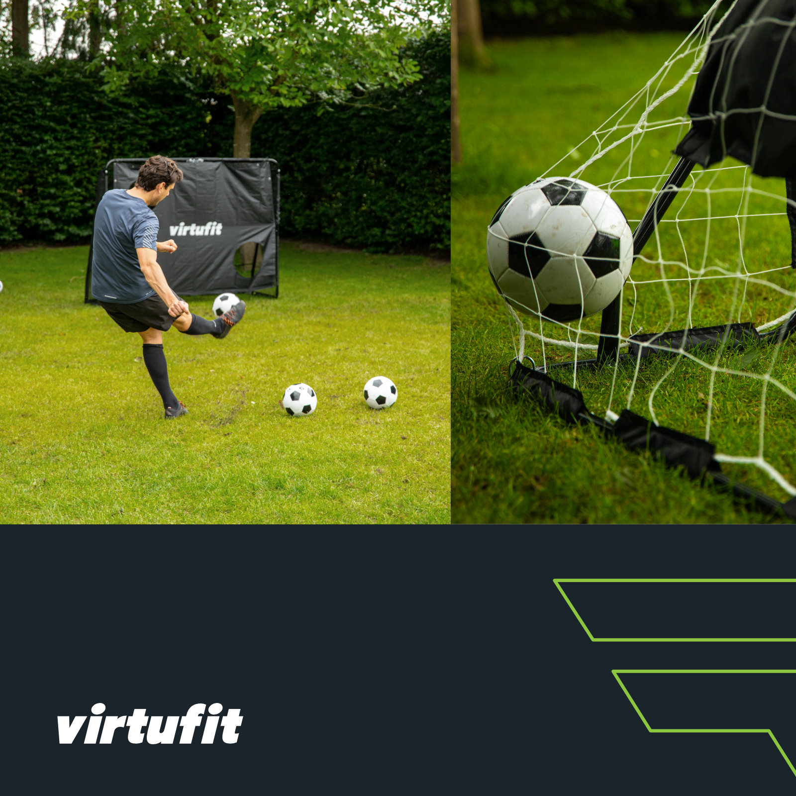 Швидке складання футбольних воріт VirtuFit Pro