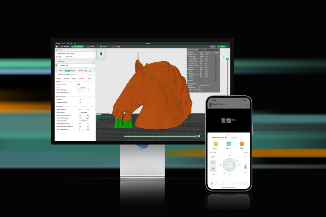 Керування Bambu Lab P1S Combo