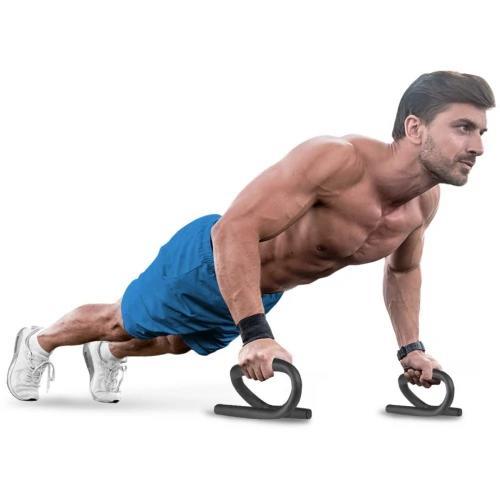 Упори для віджимань Gymtek скручені чорні