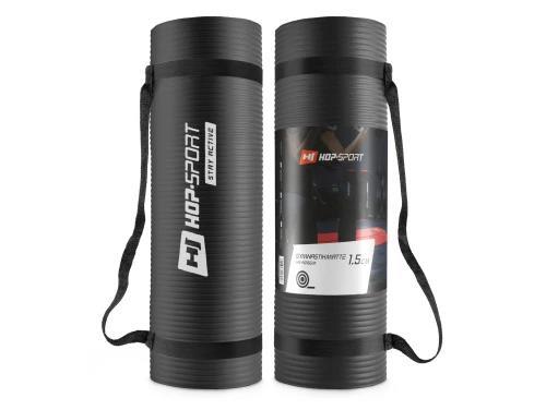 Мат для фітнесу Hop-Sport HS-N015GM 1,5см чорний Мат для фітнесу Hop-Sport HS-N015GM 1,5см чорний