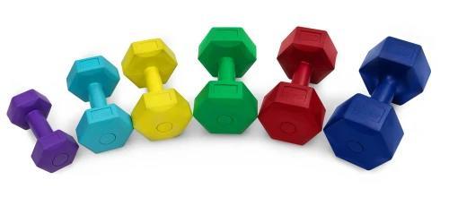 Шість комплектів різної ваги