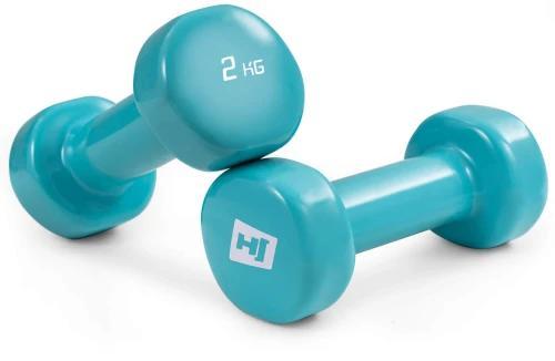 Набір круглих вінілових гантелей HS-V020DC 2х2кг