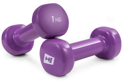 Набір круглих вінілових гантелей HS-V010DC 2х1кг