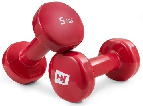 Набір круглих вінілових гантелей HS-V050DC 2х5кг