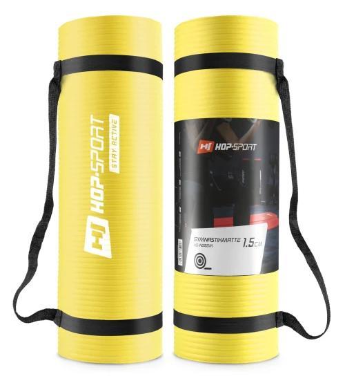 Купити Мат для фітнесу Hop-Sport HS-N015GM 1,5см жовтий Мат для фітнесу та йоги Hop-Sport HS-N015GM 1,5см жовтий