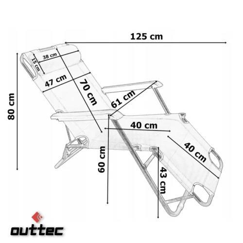 Основні характеристики шезлонга Outtec
