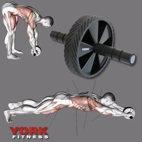 Переваги тренувань з роликом York Fitness Deluxe Ab