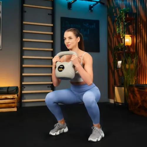 Гиря вінілова 12кг Trex Sport TX-012CKB — потужний вибір для ефективних тренувань