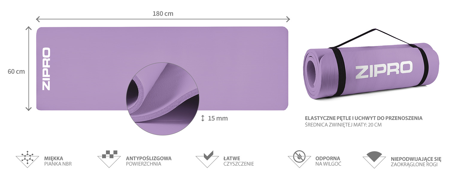 Антиковзкий килимок Zipro NBR