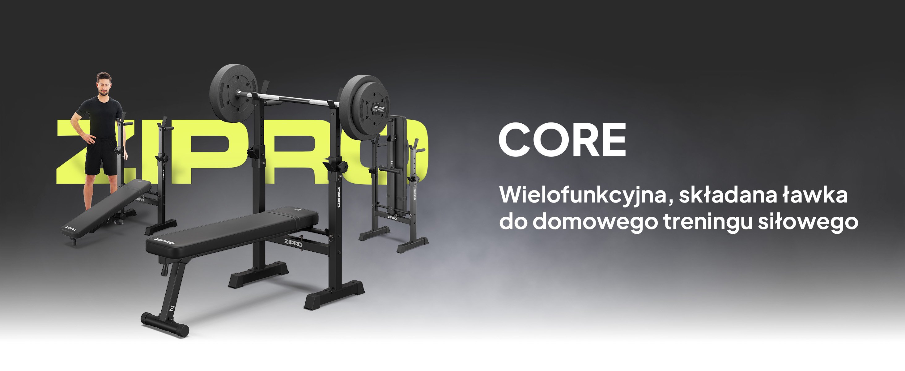 Лавка для жиму Zipro Core зі стійкою