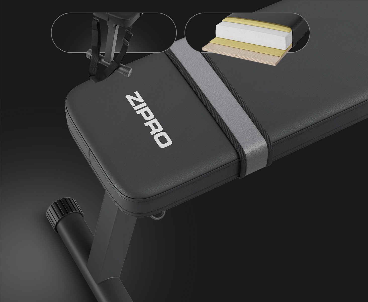 Комфортне сидіння лавки Zipro Plank