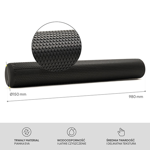 Використання масажного ролера Zipro Yoga Roller