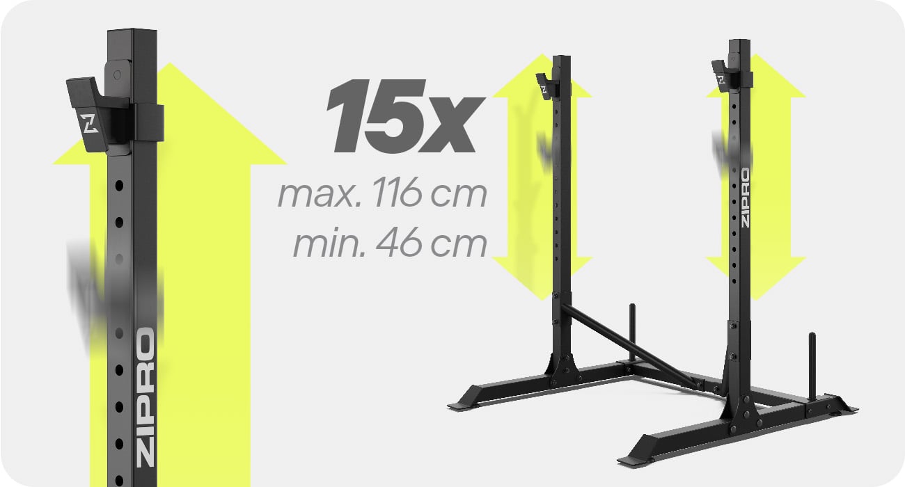 Регулювання висоти стійок Zipro Press