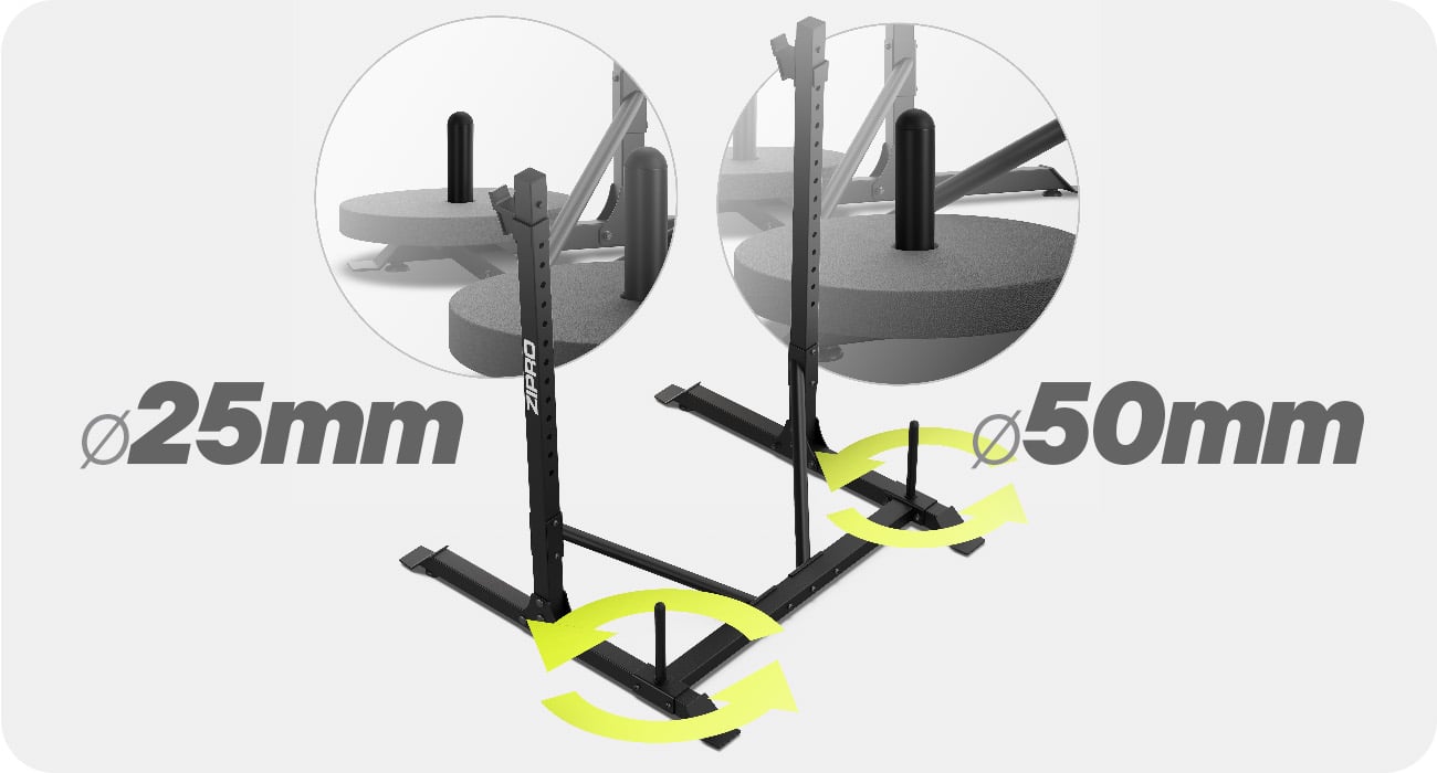 Тримачі для обважнювачів у стійках Zipro Press