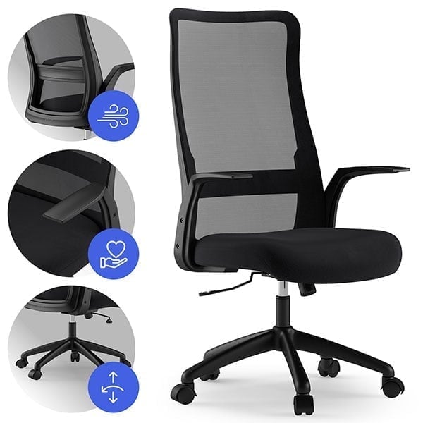 Офісне крісло SENSE7 Juno чорне